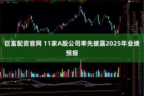 巨富配资官网 11家A股公司率先披露2025年业绩预报