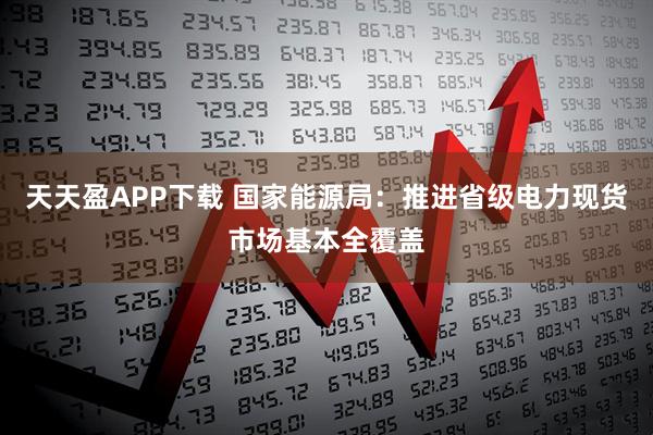 天天盈APP下载 国家能源局：推进省级电力现货市场基本全覆盖